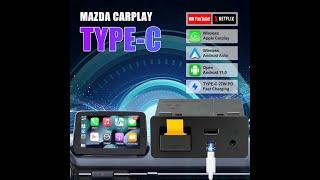 Type-C Mazda Wireless Carplay Android auto Retrofit Kit with Youtube/Netflix and Open Android 11.0