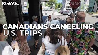Canadians skipping summer trips to Oregon, US amid international rift