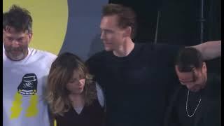 Tom Hiddleston and Sophia Di Martino on the second day of Osaka Comic Con