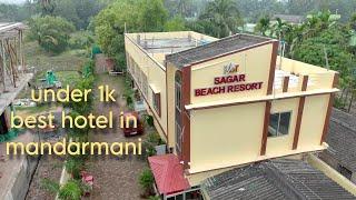 Under 1k best hotel in mandarmani /hiddne gem/SAGAR BEACH RESORT/ best hotel for pre wedding.