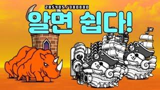 [냥코대전쟁] 알면 프리패스~ 만주벌판, 냥코해전 4성