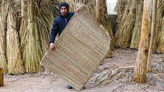 Traditional Craft: Weaving a Functional Cattail Mat - How to Make a Beautiful Cattail Leaf Mat