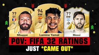 POV: FC 32 RATINGS JUST CAME OUT!  ft. Lamine Yamal, Mbappe, Messi... etc