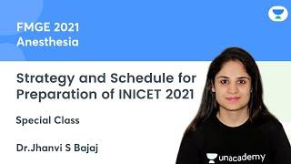 Strategy and Schedule for Preparation of INICET 2021 | Let's Crack NEET PG | Dr.Jhanvi Bajaj