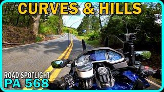 PA Rt 568 Road Spotlight | So Many Curves and Hills!