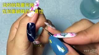 20180423 大理石基礎暈染(大理石ネイル基礎暈染系列 ）No.1 | TingNAILSALON玩指美甲 | 美甲教學Nailart