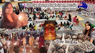 DIWALI 2024 SPARKLE NIGHT SYDNEY TEMPLE| Easy Diwali Sweets #swaminarayan #mandir #australia #diwali