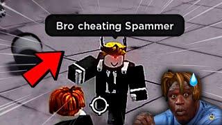 "Bro cheating Spammer" | The Strongest Battlegrounds | ROBLOX