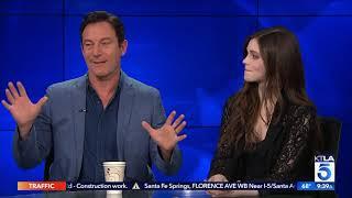 Jason Isaacs & India Eisley on their New Thriller "Look Away"