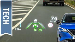 Head-up-Display im neuen Nissan Qashqai im Test (HUD)