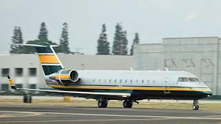 VAN NUYS AIRPORT PRIVATE JETS | Plane landing and takeoff video