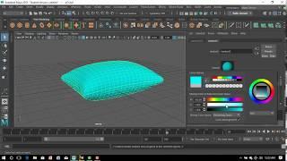 Maya tutorial : How to model a 3D Pillow in  (Autodesk Maya 3D) // Maya 2018