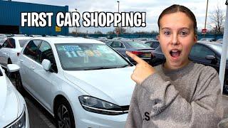 FIRST CAR SHOPPING WITH TEEN DAUGHTER!!