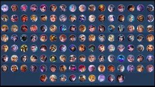 Mobile Legends Bang Bang (2016 - 2024) all heroes