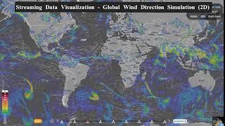 Steaming Data Visualization- Global Wind Direction Simulation (2D)