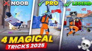 Top 4 SECRET ️ Pro Tips And Tricks in Free Fire 2025 || FireEyes Gaming