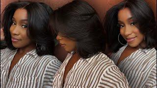 Beginner Friendly Yaki Texture Blunt Cut Bob| New 3D Fitted Glueless Wig ft. My First Wig