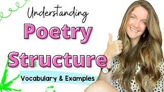 Poetry Structure Notes: Vocabulary & Examples