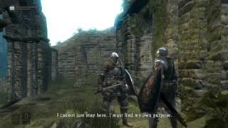 Oscar of Astora, unused questline part 1- dialogue at Firelink Shrine