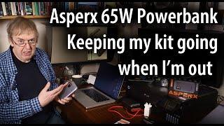 Keeping my kit powered when I'm out. 65 Watt Asperx powerbank. USB PD for camera and device charging