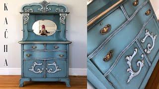 Annie Sloan Chalk Paint Tutorial / Vintage Dresser