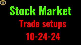 Stock Market trade ideas and chart analysis. 10-24-24