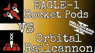 Eagle 1 Rocket Pods vs Orbital Railcannon in 118 seconds| Helldivers 2