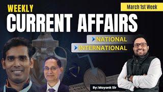 Weekly Current Affairs | March 2025 | By Mayank Sir #currentaffairs #gk #gs #bankingexams #ssc