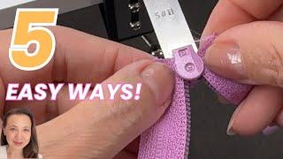 5 Easy Ways to attach Zipper Pulls onto Zipper Tape | DIY Zipper Jigs