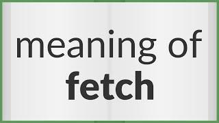 Fetch | meaning of Fetch