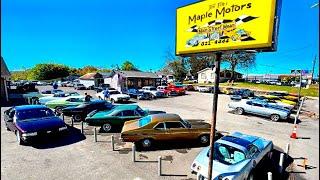 American Classic Muscle Cars Maple Motors 10/21/24 Inventory USA Hotrods For Sale Deals Lot Walk