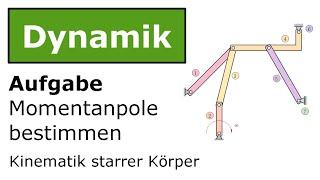 ️ Momentanpole bestimmen (1) [Technische Mechanik, Dynamik, Kinematik]