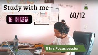 Study with me | UPSC CDS CAPF AFCAT NDA GATE | 5 hours focus session | Pomodoro technique