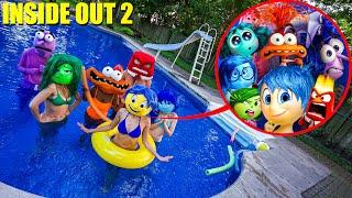 INSIDE OUT 2 EMOTIONS POOL PARTY IN REAL LIFE! (INSIDE OUT 2 MOVIE)