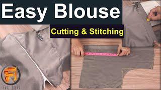 Easy Blouse Cutting and Stitching course class || Simple Blouse Cutting method #fariideas #stitching