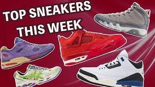 2025 Top Sneaker Releases This Week Jordan 4 Brick by Brick Jordan 9 Cool Grey Salehe 991v2 Jordan 3