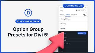 Divi 5 Sneak Peek! Class-Based Design With Option Presets