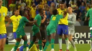 Senegal vs Brazil Fight Nicolas Jackson vs Eder Militao