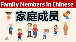 Learn  Family Members in Chinese  学中文: 家庭成员