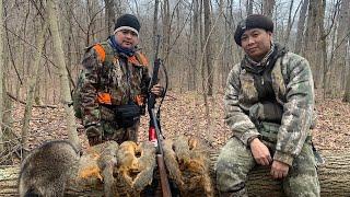 LATE SEASON SQUIRREL HUNTING: LUCKY DAY!!