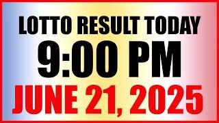 Lotto Result Today 9pm Draw June 21 2025 Swertres Ez2 Pcso