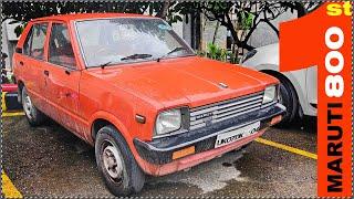 40 साल लाजवाब ! 1985 First Generation Maruti 800 DX | Real life walk around of first 800 car (SS80)