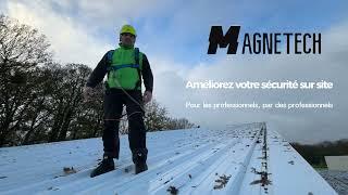 Magnetech : la 1ère chaussure magnétique pour les pros du photovoltaïque / bac acier