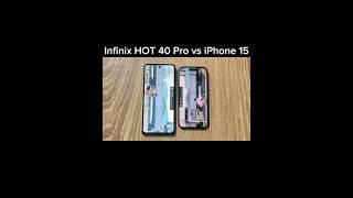 Infinix Hot 40 Pro vs iPhone 15 PUBG test