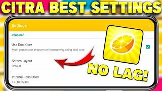 {2024}Citra Emulator Best Setting For All Android Phones | 60 FPS No Lag Setting For Citra Emulator