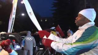 Kardinal Offishall Carrying the Olympic Torch