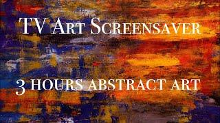 TV Art Wallpaper 3 hours | No Sound | Abstract Art | Orange Painting | Steve Johnson