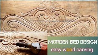 Wood carving Bed design || box bed design