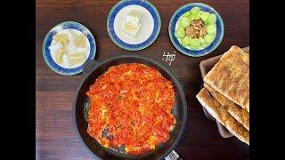 املت با بربری و پیاز به همراه نواب - omelette by navab