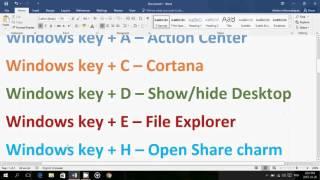 Windows 10 Top Windows key keyboard shortcuts to know and use